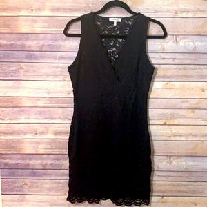 chinese dress ladies Rapheala Italian Lace Dress Black  Belle Muse